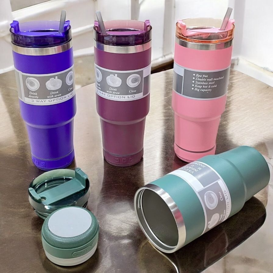 Premium Tumbler With Bluetooth Speaker image 3